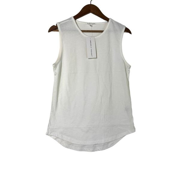 Threads 4 Thought White Eco-Friendly Sleeveless Muscle Tank Top NWT Small - Picture 1 of 6